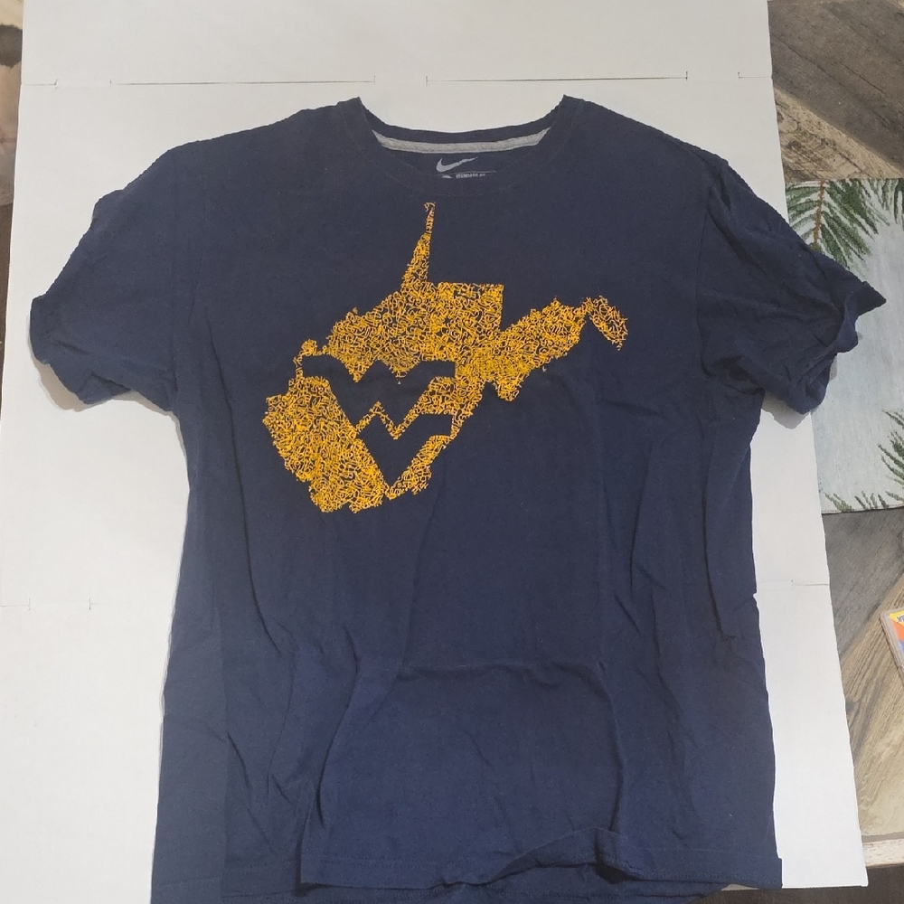 West Virginia Mountaineers Nike XL Navy Blue Short Sleeve Tshirt